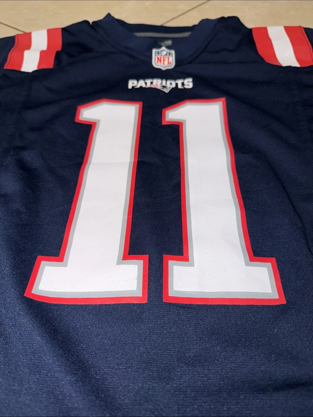 Julian Edelman New England Patriots #11 Navy NFL Jersey